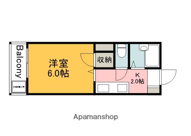 RESTA KAITA(1K/1階)の間取り写真