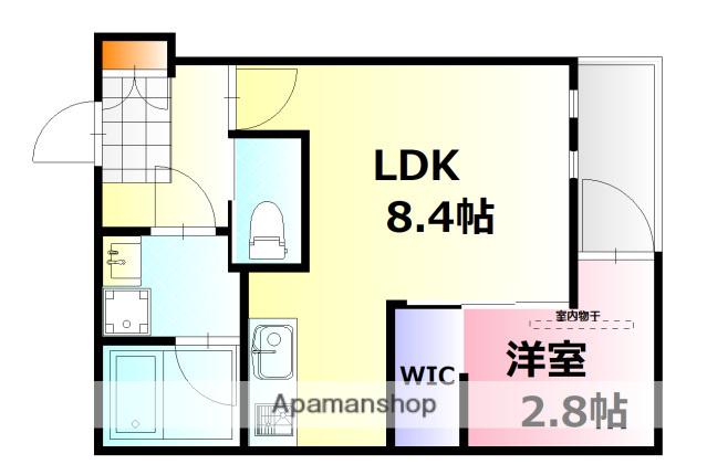 MOVE中須ウエスト(1LDK/1階)の間取り写真