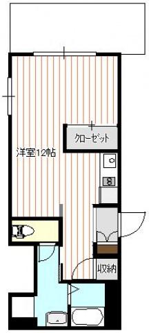 NOMAZEN BLD 宅配ボックス設置(ワンルーム/4階)の間取り写真