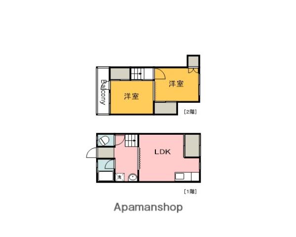 メゾネットみどり(1LDK/1階)の間取り写真