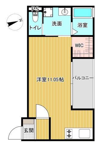 LE RIVAGE大町東(ワンルーム/3階)の間取り写真