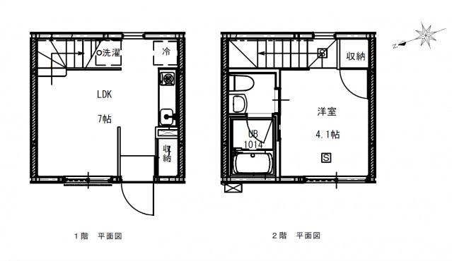 87Gメゾン・イースト(1DK/1階)の間取り写真