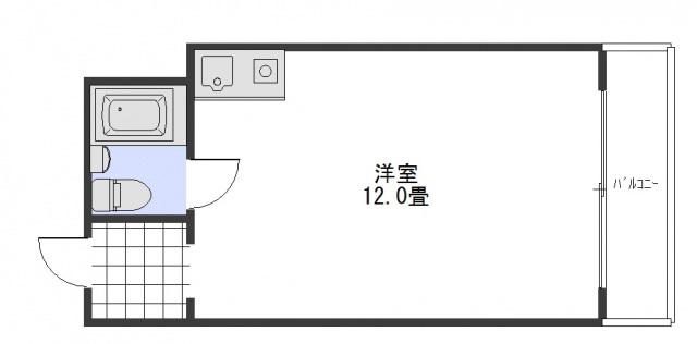バルミー平和(ワンルーム/9階)の間取り写真