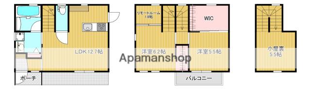 山陽本線 天神川駅 徒歩16分 2階建 築2年(2SLDK)の間取り写真
