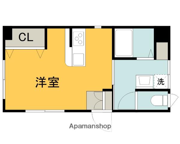 ヴィラ丹那公園(ワンルーム/1階)の間取り写真