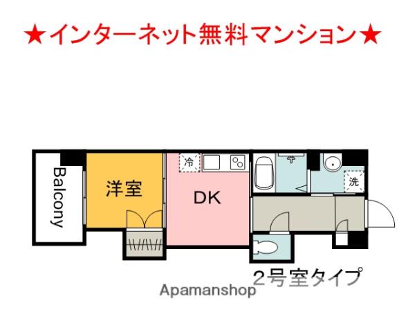 テリア出汐2015(1DK/3階)の間取り写真