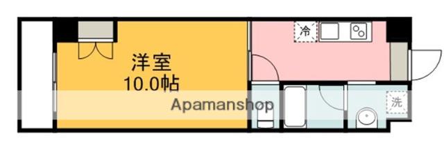 マスヒロビル(1DK/3階)の間取り写真