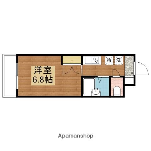 ブランシェ65(1K/2階)の間取り写真