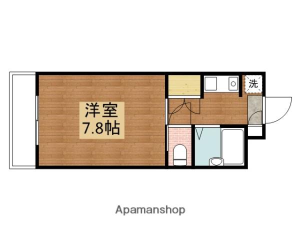 松原マンションD棟(1K/1階)の間取り写真