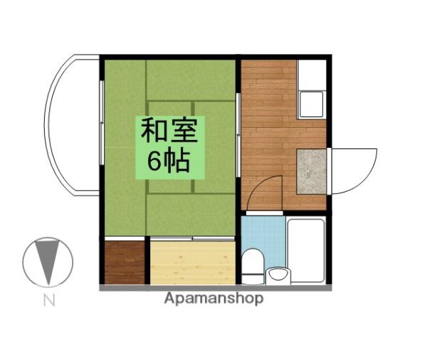 コーポ山吉(1K/1階)の間取り写真