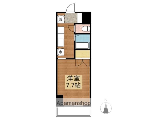 中央ロイヤルマンション(1K/2階)の間取り写真