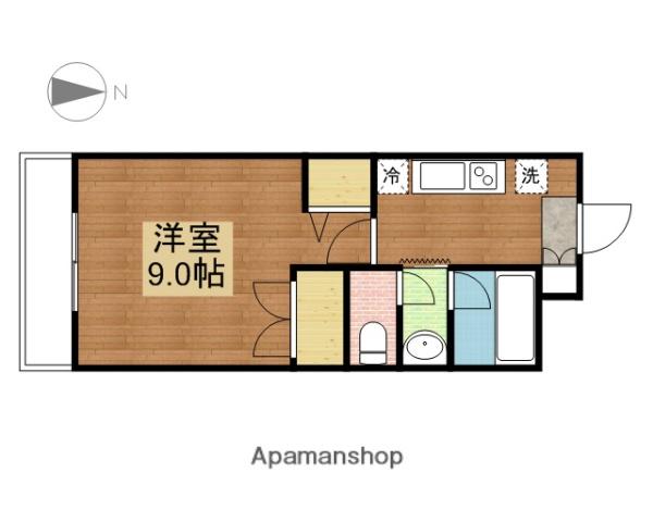 CAMELLIA(1K/4階)の間取り写真