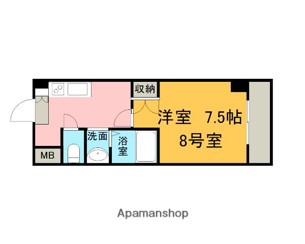 東広島SEA PLACE(1K/7階)の間取り写真