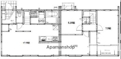 山陽本線 西条駅(広島) バス乗車時間：8分 蓮花寺橋バス停で下車 徒歩4分 2階建 築8年(3LDK)の間取り写真