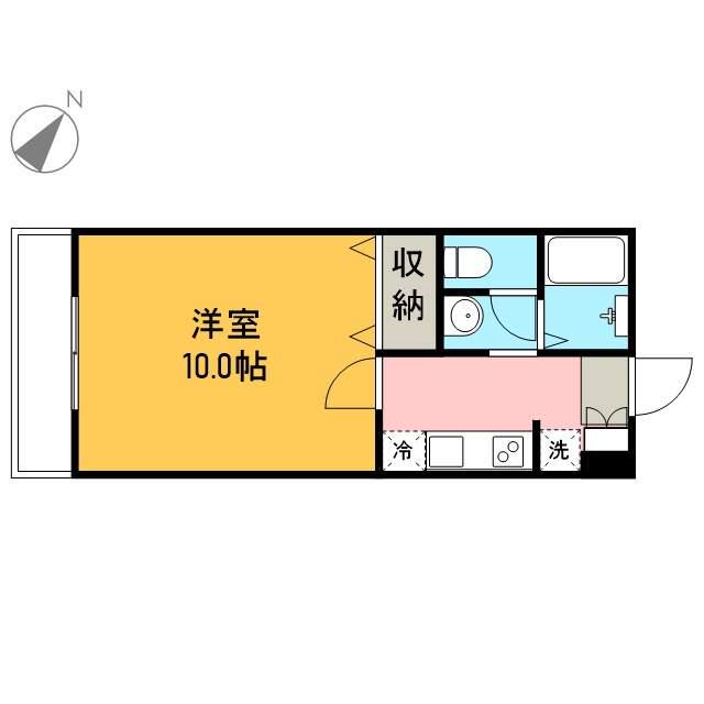 ステージアイ(1K/1階)の間取り写真