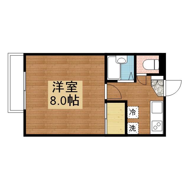 フェニックスタウンA館(1K/1階)の間取り写真