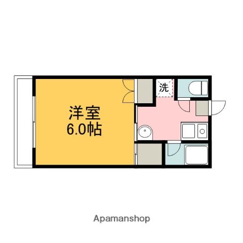 ラ・パルテール東広島壱番館(1K/1階)の間取り写真