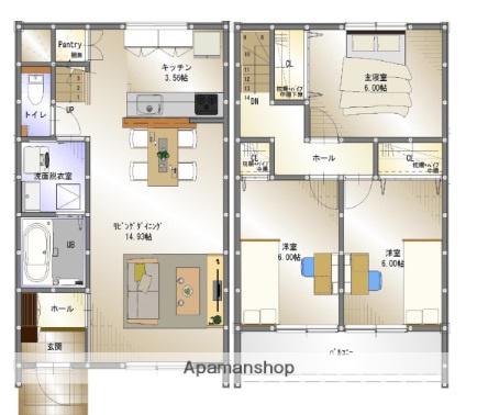 東海道・山陽新幹線 東広島駅 徒歩56分 2階建 築2年(3LDK)の間取り写真