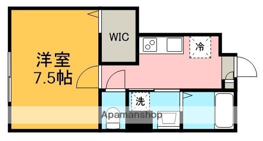 KALMIA(1K/1階)の間取り写真