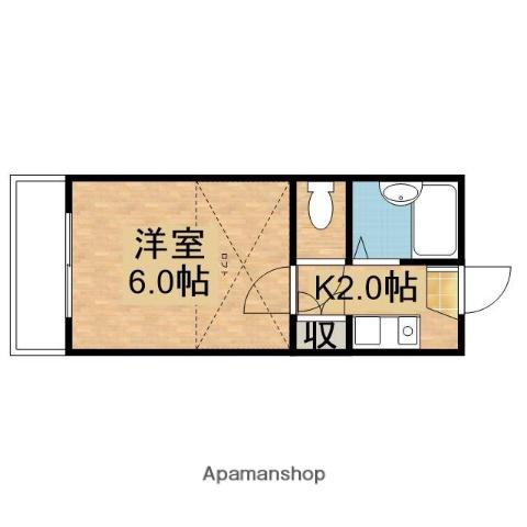 サンコーポ海田幸(1K/2階)の間取り写真