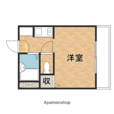 アスティーニ海田南(1K/3階)の間取り写真