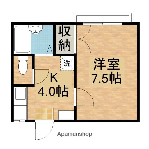 エスポアールM(1K/1階)の間取り写真