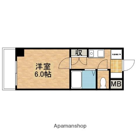 メゾン岩滝(1K/3階)の間取り写真