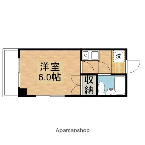 プリマヴェール矢野(1K/3階)の間取り写真