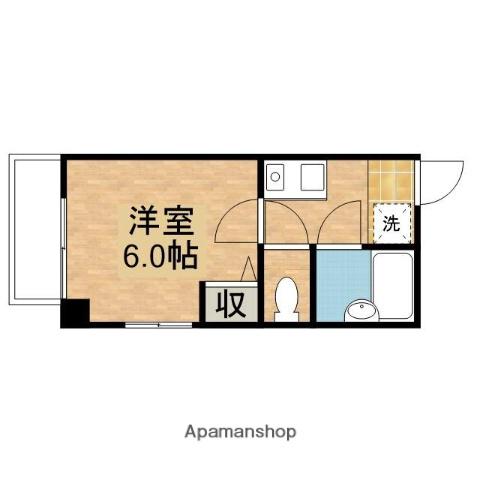 プリマヴェール矢野(1K/1階)の間取り写真