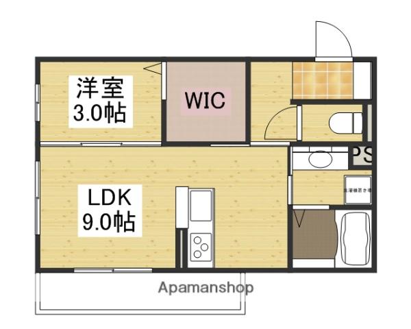 ホスタ光ヶ丘(1LDK/3階)の間取り写真
