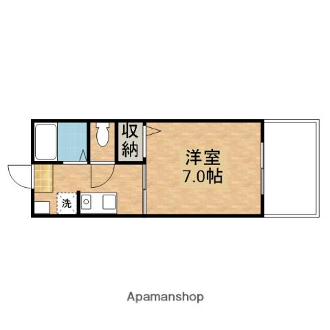 チェリーハイツ(1K/1階)の間取り写真