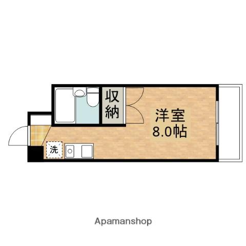 クレスト曽根(ワンルーム/3階)の間取り写真