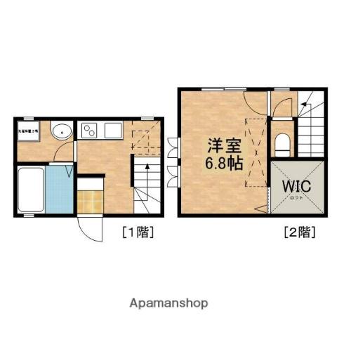 CASA GRANO(1K/1階)の間取り写真