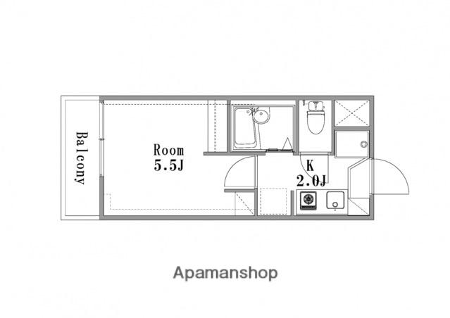 山根ビル柳が丘(1K/1階)の間取り写真