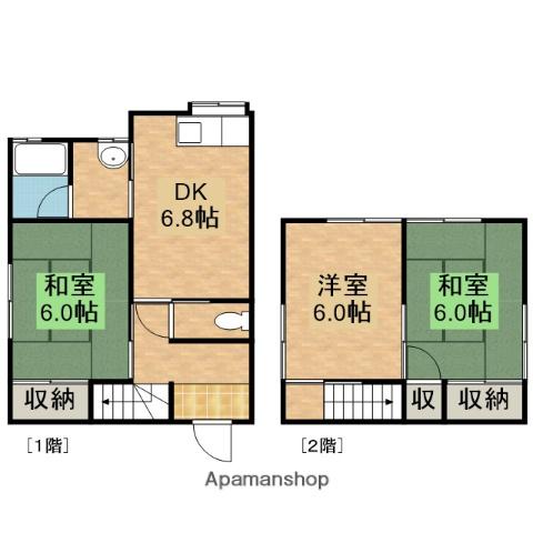 Ｋ−１−４(3DK)の間取り写真