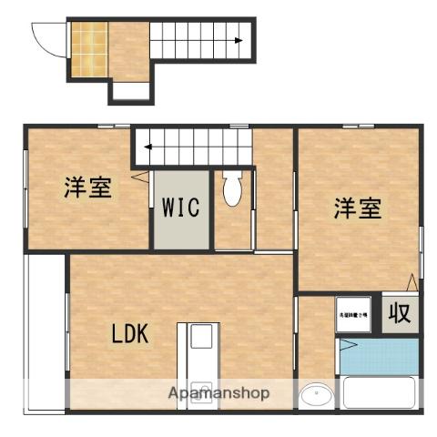 ベルリード矢野東(2LDK/2階)の間取り写真