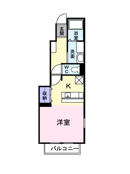 セレーノプレッソ(1K/1階)の間取り写真