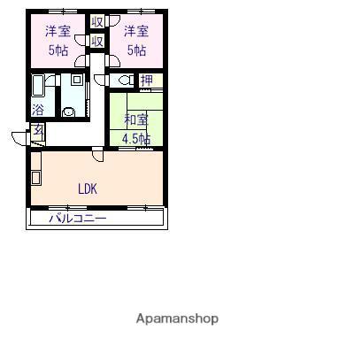 リ・コマリ(3LDK/1階)の間取り写真