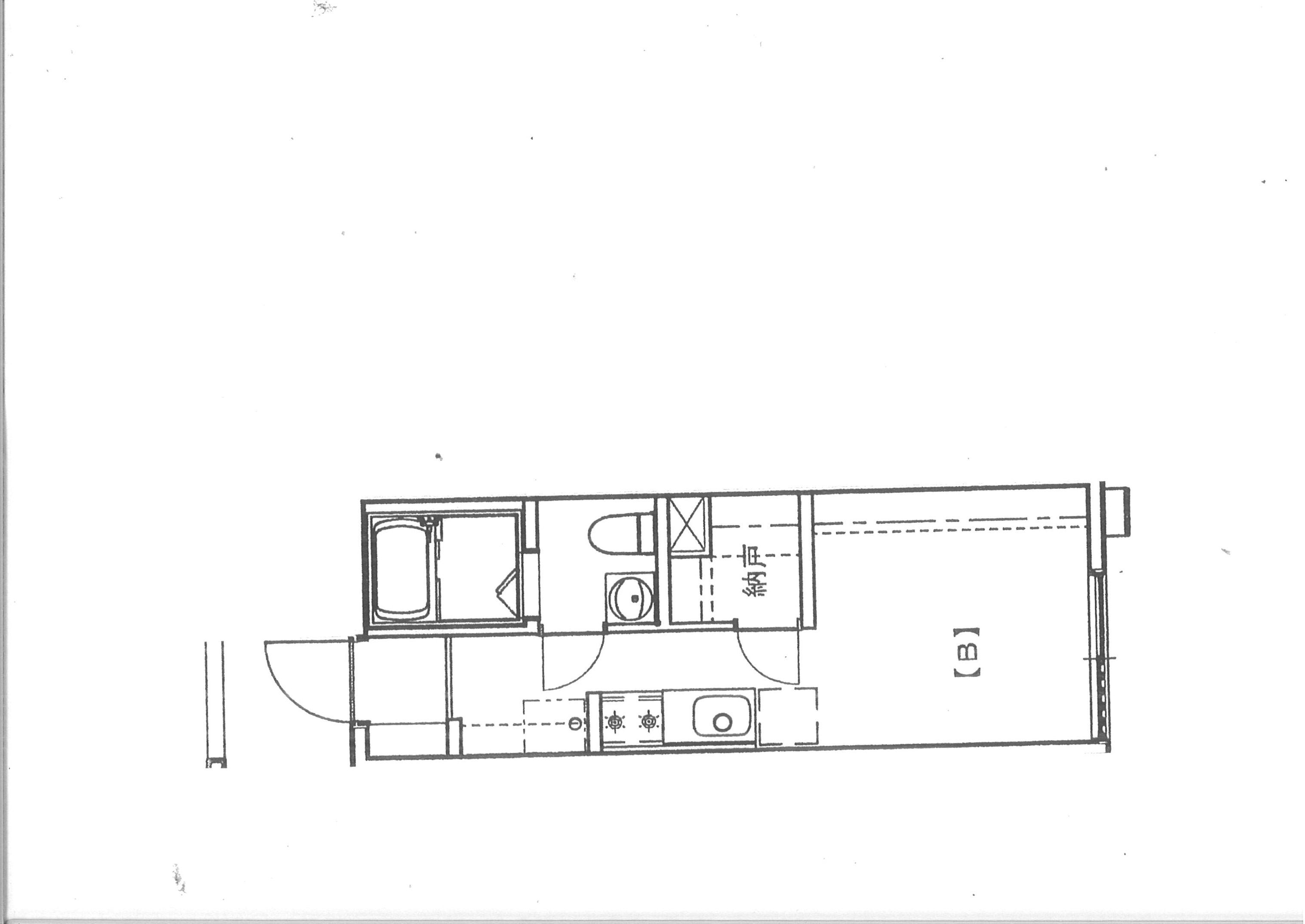 パインツリー立戸(ワンルーム/1階)の間取り写真