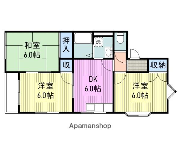 エポックハイム(3DK/3階)の間取り写真