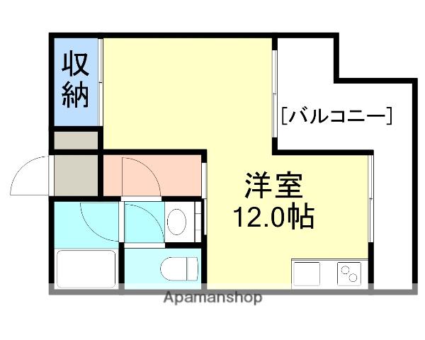 南岩国マンション(ワンルーム/2階)の間取り写真