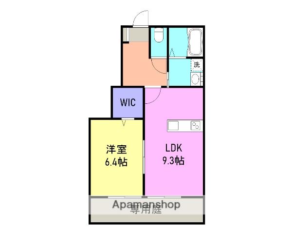 コンフォールM(1LDK/1階)の間取り写真