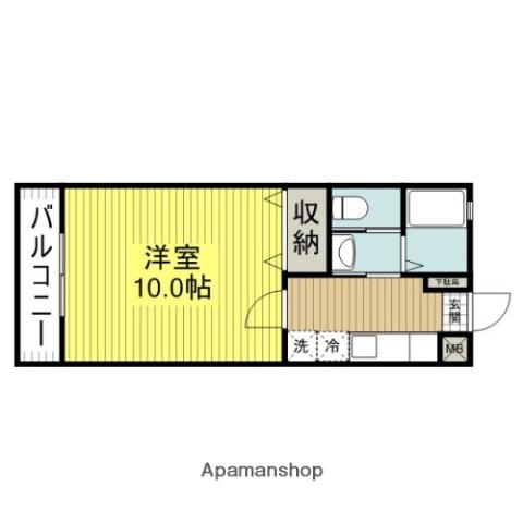 グランディリヴィエール(1K/1階)の間取り写真