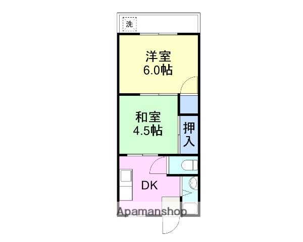 中村ビル(2K/2階)の間取り写真