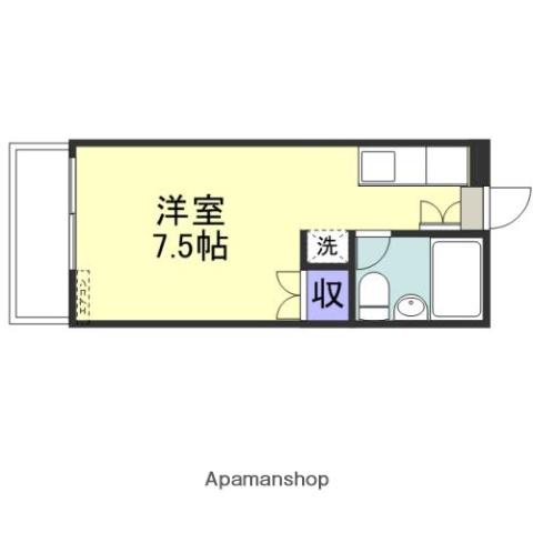 レジデンス今津(ワンルーム/1階)の間取り写真