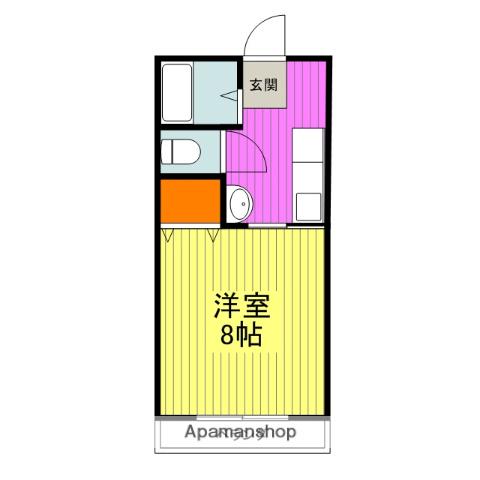 ネクスト(1K/2階)の間取り写真