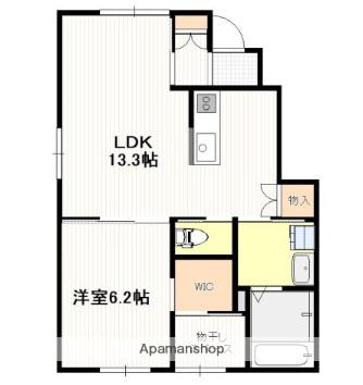 南栄3丁アパート(1LDK/1階)の間取り写真