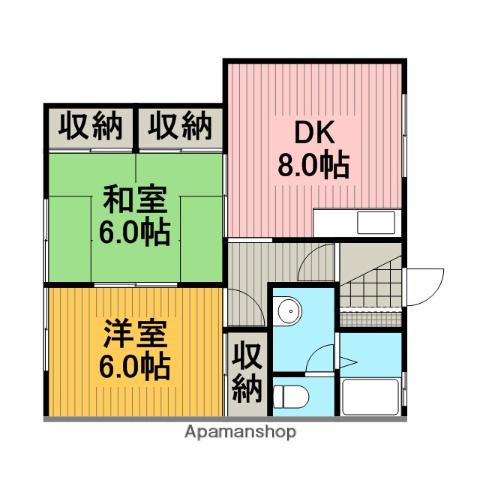 セフィラ90(2DK/1階)の間取り写真
