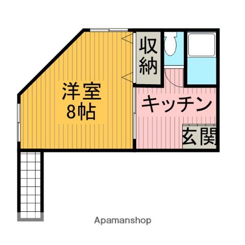 ROSEマンション(1K/3階)の間取り写真