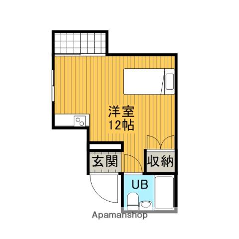 SK・WIN(1K/3階)の間取り写真